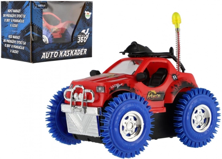 Kaskadieru auto ar baterijām ar gaismu un skaņu