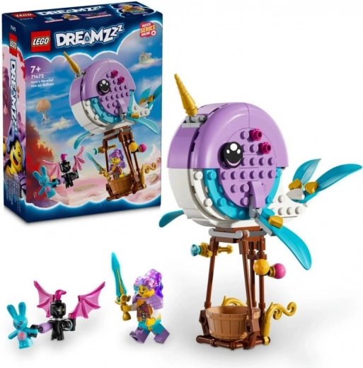 LEGO® DREAMZzz™ 71472 Izzie un viņas karstā gaisa balons narvaļa formā