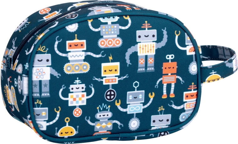 A Little Lovely Company robot toiletry bag