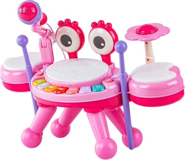 Drums, piano and microphone in one toy