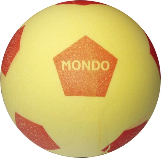 Mondo mīksta putu futbola bumba, dzeltena, 20 cm