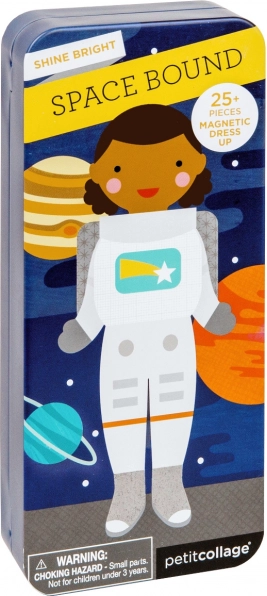 Magnētiskā puzle “Kosmonaute” skārda kastītē