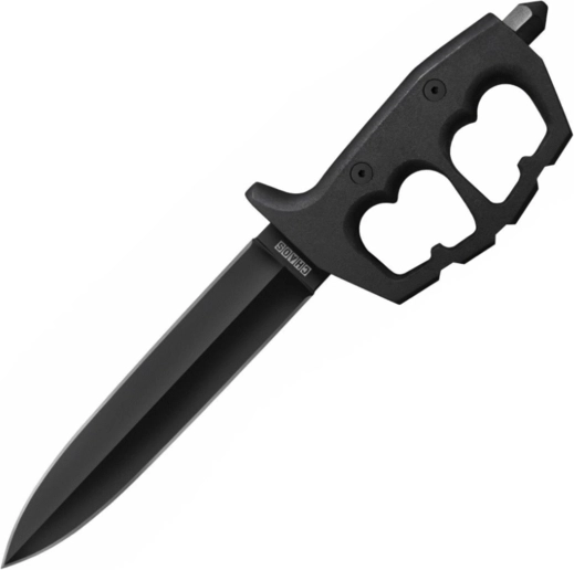 Taktiskais nazis Cold Steel Chaos Double Edge 19 cm, melns