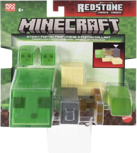 Redstone akcija ar lipīgo virzuli