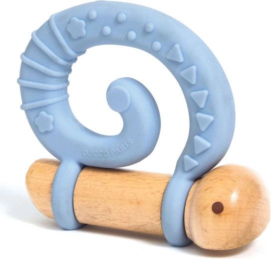 Silicone spiral teether to soothe gums