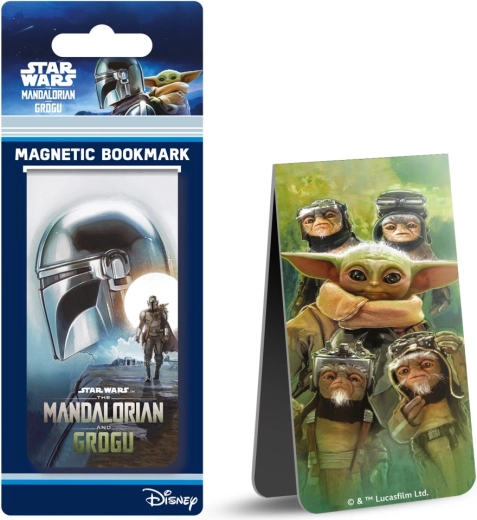 Magnētiska grāmatzīme Mandalorian un Grogu - 1 gab.