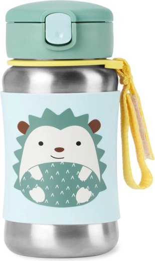Skip Hop Spark Style stainless steel straw bottle Hedgehog 350 ml
