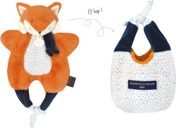 Doudou lapsa somiņa 3 vienā, 30 cm