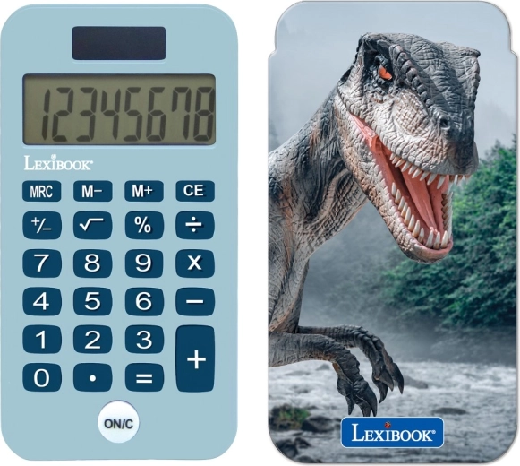 Lexibook kabatas kalkulators ar dinozaura motīvu