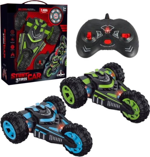 Sparkys amfībijas RC kaskadieru auto 4WD ar 360° rotāciju un LED (2,4 GHz)
