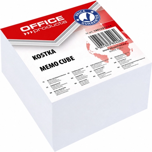Office Products papīra kubs bez līmes balts 85 × 85 × 40 mm - 1 gabals