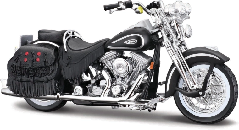 Maisto Harley-Davidson 1999 FLSTS Heritage Softail Springer matēti melns 1:18