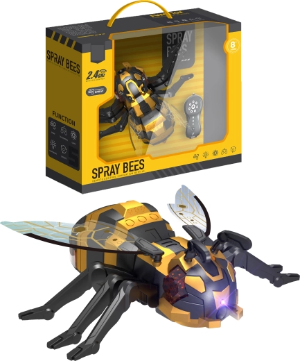 R/C robotiskā bite Spray Bees ar ūdens miglu, programmēšanu un LED apgaismojumu