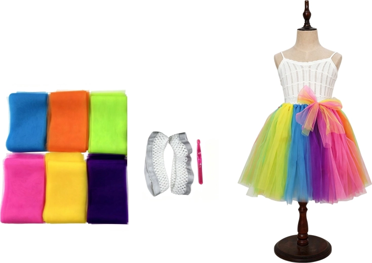 ARTO DIY Rainbow Tutu Skirt
