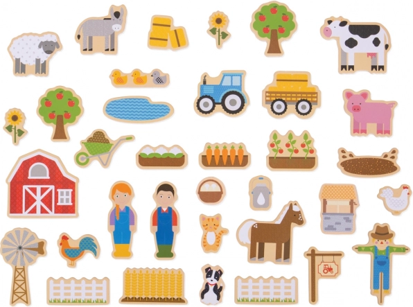 Bigjigs Toys koka magnētiņi “Farma”
