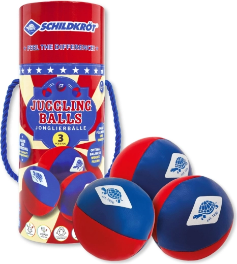 Schildkröt žonglēšanas bumbiņas iesācējiem, komplekts 3 gab.