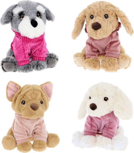 Keeleco plush puppy in a hoodie 18 cm – 4 types