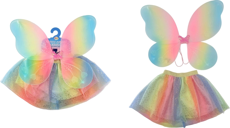 PLEJO rainbow skirt and wings