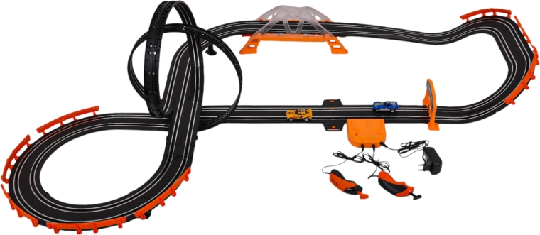 Sacīkšu trase TRACK MASTER ar apgaismojumu + piederumiem, 615 cm