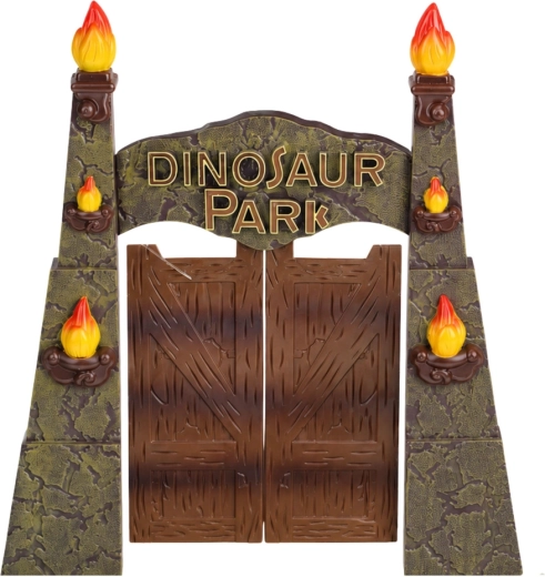Ikoniskie ieejas vārti Dinosaur Park