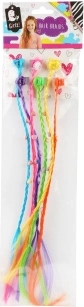 Clip-in Braids – Colorful Hair Strands (6 pcs)