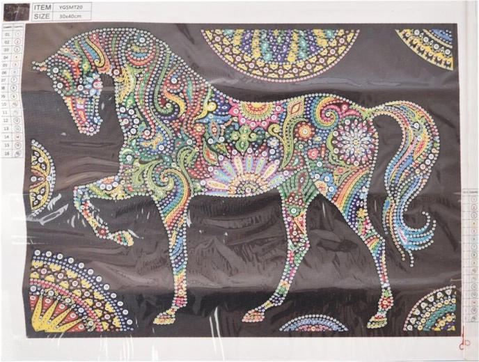 Diamond Painting – Glowing Horse 30 × 40 cm
