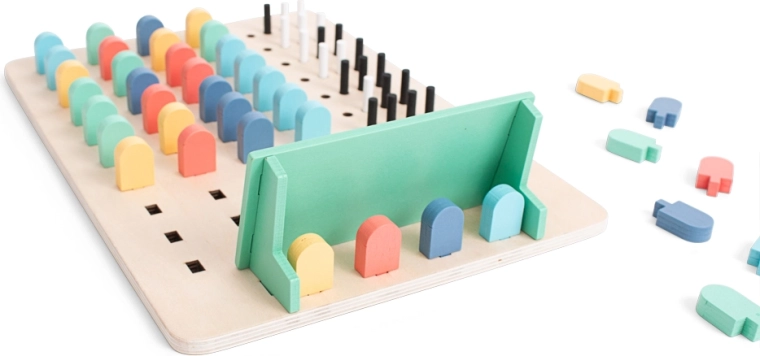 Clear wooden game board