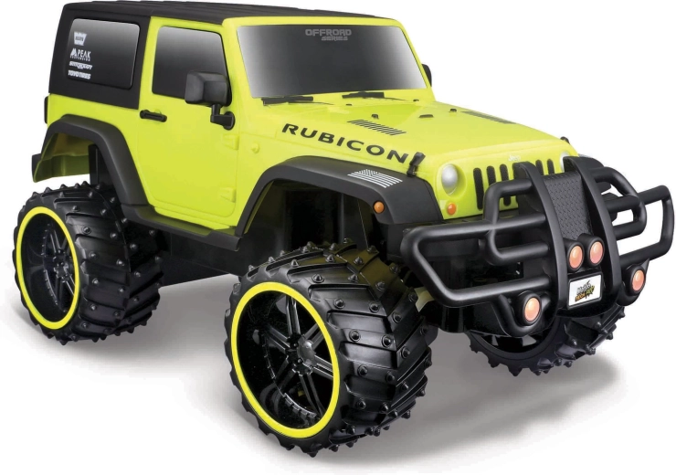 Maisto RC Jeep Wrangler Rubicon apvidus auto dzeltens 1:16