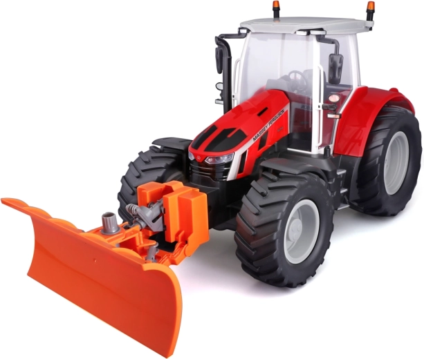Maisto RC traktors Massey Ferguson ar priekšējo lāpstu un gaismām