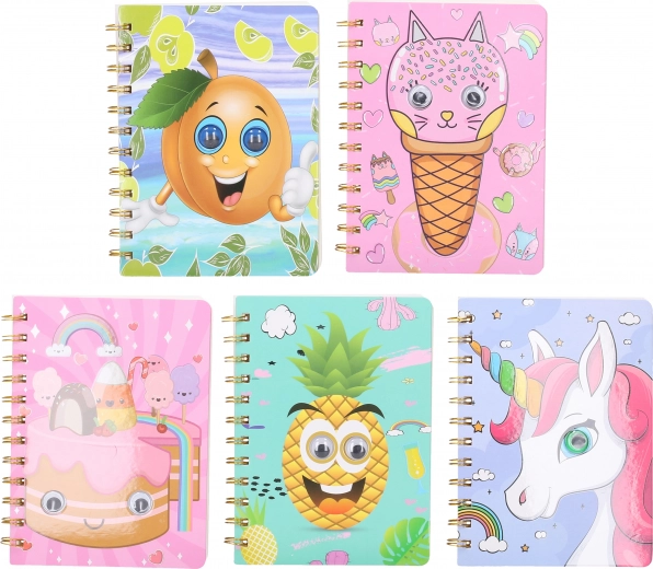 Lined Notebook with Eyes 13x18 cm