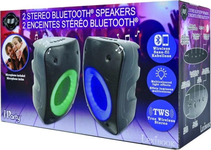 Lexibook iParty pārnēsājamo Bluetooth skaļruņu komplekts ar mikrofonu