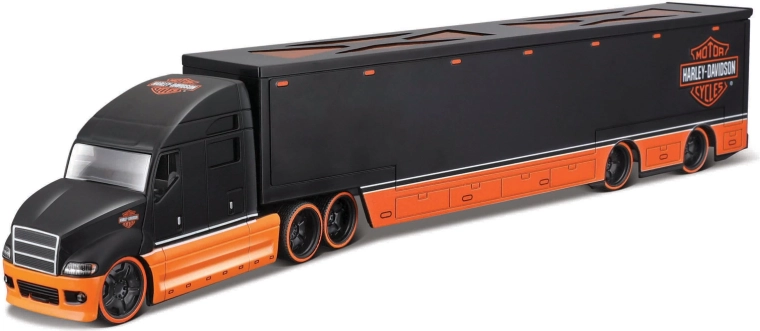 Maisto Harley-Davidson transportieris melns 1:64