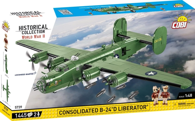 Cobi Consolidated B-24D Liberator 1:48 būvēšanas komplekts
