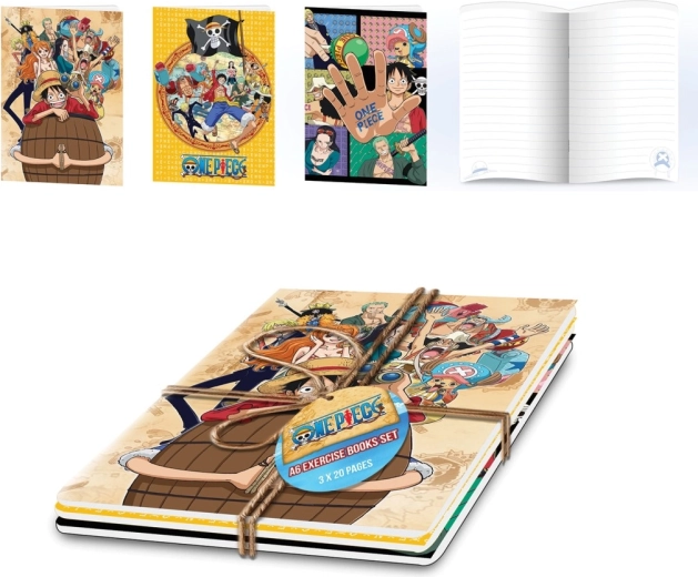 One Piece A5 burtnīcu komplekts (3 gab.)