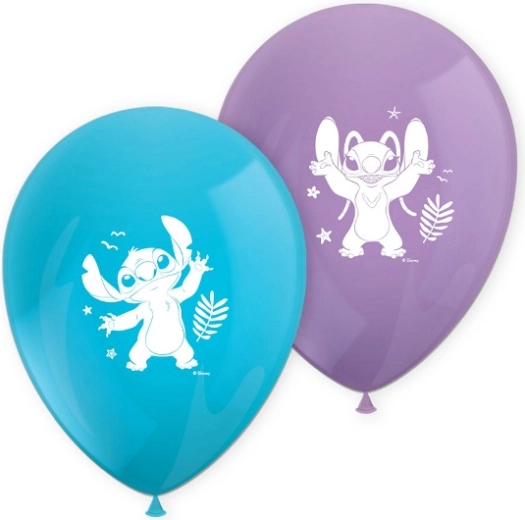 Baloni DISNEY Stitch & Angel – komplekts 8 gab.
