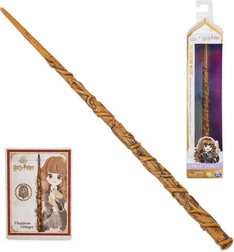 Hermione Granger’s Magic Wand with Spell Card HARRY POTTER