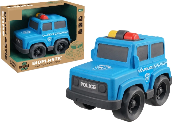 Bioplastmasas policijas auto 17 cm