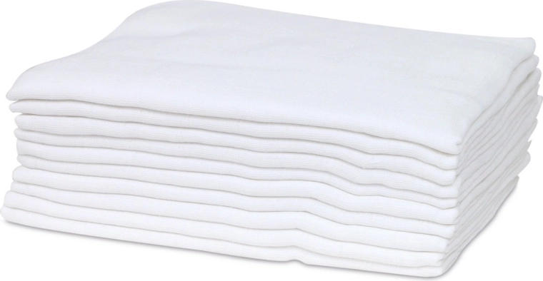 FreeON Bubaba muslin cloth diapers 10 pcs white