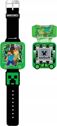 Izglītojošs bērnu pulkstenis MINECRAFT ar spēlēm