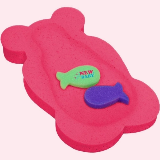 Putu peldināšanas paliktnis New Baby Basic lācītis, sarkans