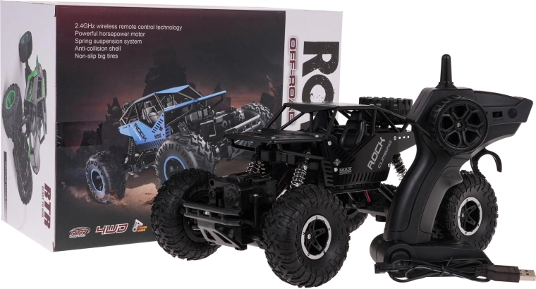 RC rāpotājs Rover 1:16 4x4 – Melna