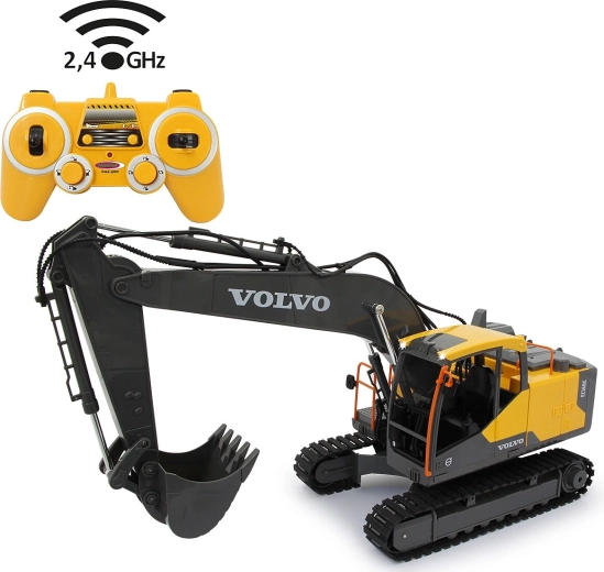 Jamara RC Volvo EC160E kāpurķēžu ekskavators, 2,4 GHz, 1:16 — 1 gab.