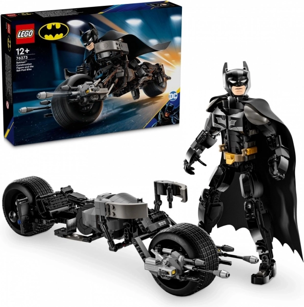 LEGO® DC Batman™ 76273 Būvējama figūra: Batman™ un Bat-Pod motocikls