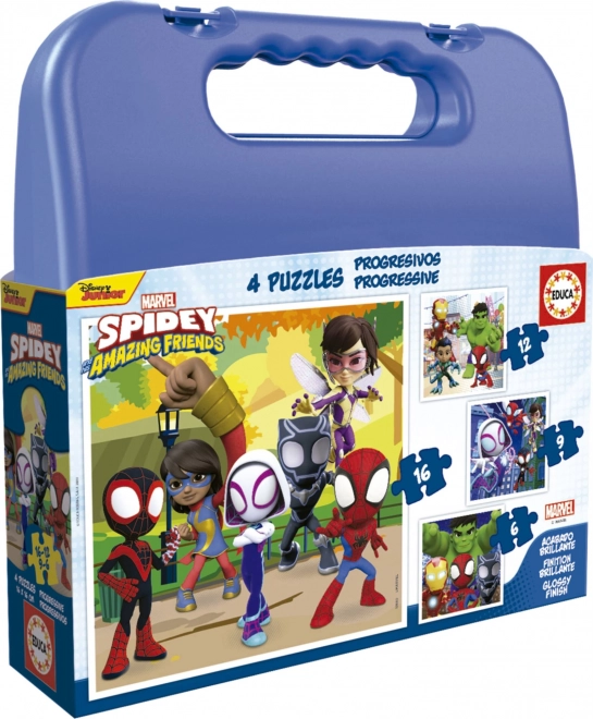 Mīklas čemodāniņā Spidey un viņa apbrīnojamie draugi 4 vienā