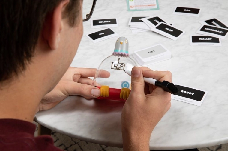 Fast challenges: clues, drawing, and charades