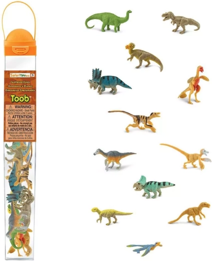 Safari Ltd. TOOBS tūba Spalvainie dinozauri