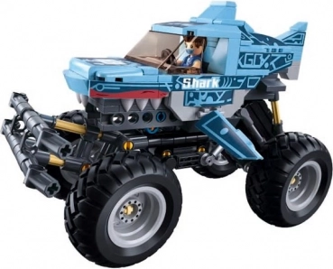 Sluban Power Bricks uzvelkamais off-road “Zilais Haizivs” konstruktors