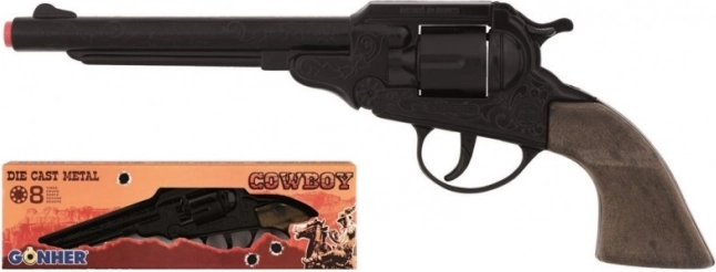 Kovboju metāla revolveris 8 patronām