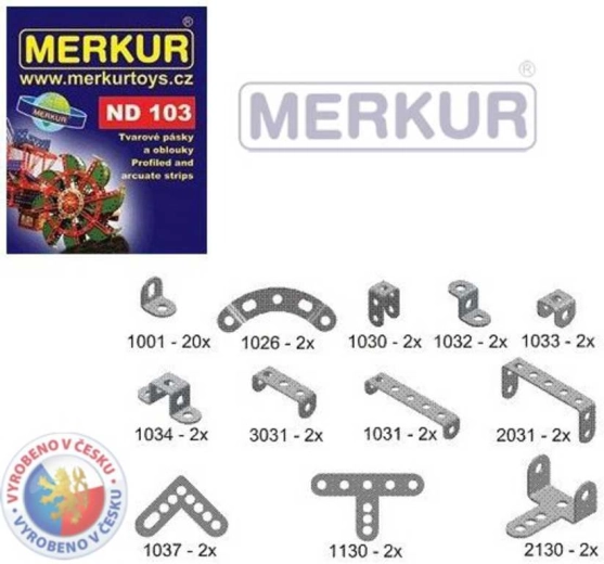 Merkur joslas un loki – rezerves daļas ND 103