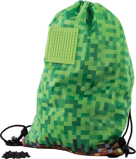 PIXIE CREW soma uz muguras Minecraft zaļi brūna
